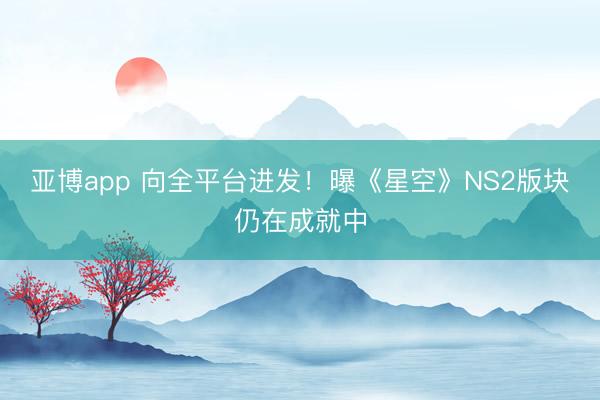 亚博app 向全平台进发！曝《星空》NS2版块仍在成就中