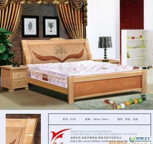 源溪家具 612#高档实木床 卧室休闲床具厂家直销_家居家具_世界工厂网中国产品信息库